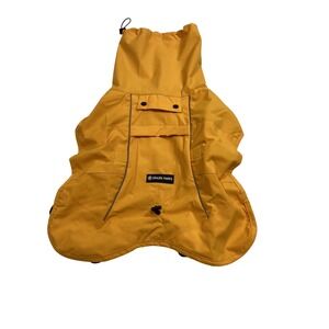 Spark Paws Dog Raincoat Mustard Yellow Reflective Mesh Lined Size L